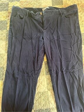 LOFT Navy Chinos — Straight Leg Casual Pant Leggings